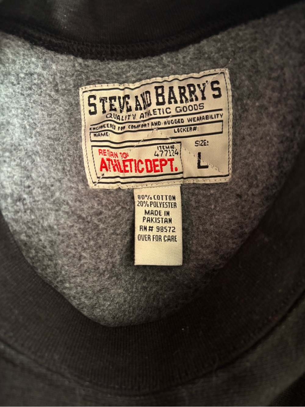 Vintage Steve & Barry's Pink Ladies Crewneck Sweatshirt Black Large - Picture 9 of 10